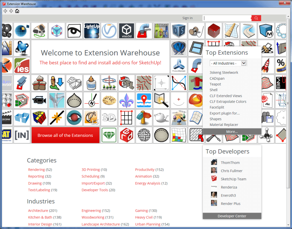 permanently free plug-ins and extensions for sketchup pro 2019