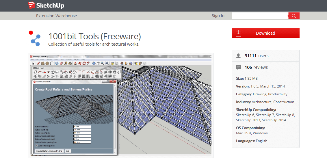 xref extension manager sketchup extension