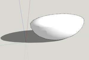 Curved shape in sketchup