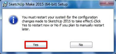 Sketchup Make Install Restart