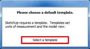 Select Sketchup Template