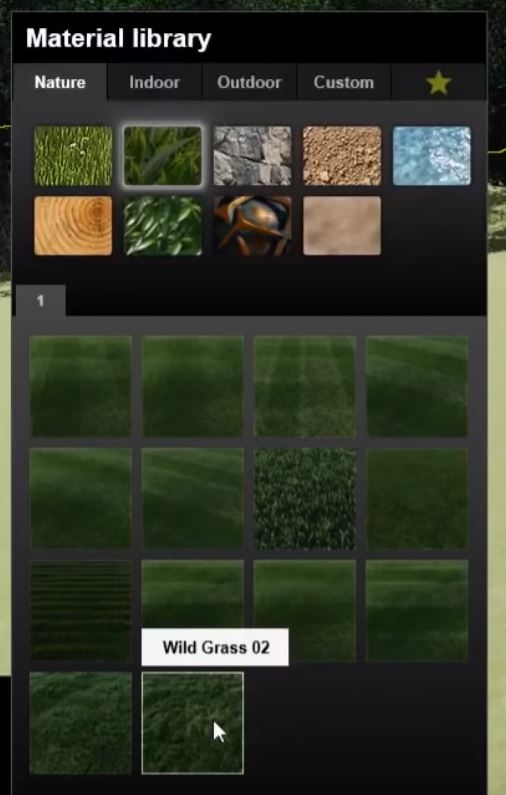 Lumion 9 grass material library