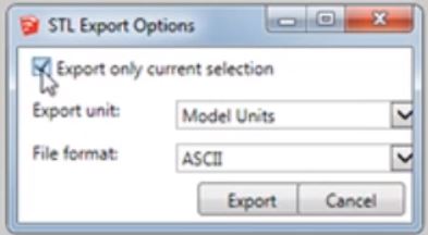 from Sketchup to STL export options