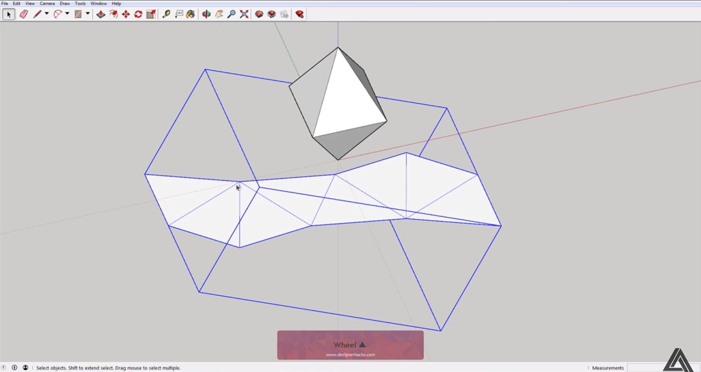 sketchup unfolded model