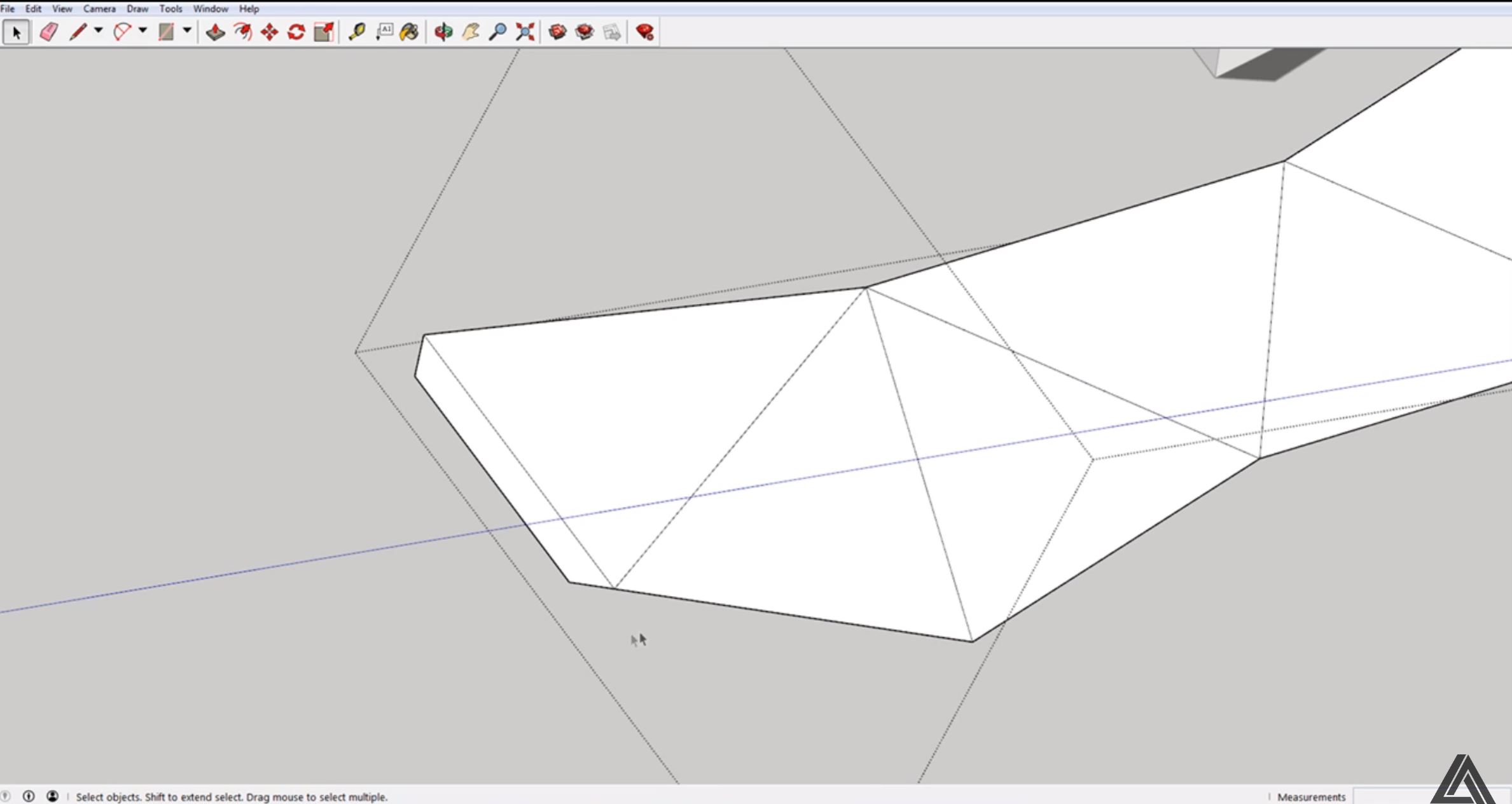 sketchup unfolded model tabs