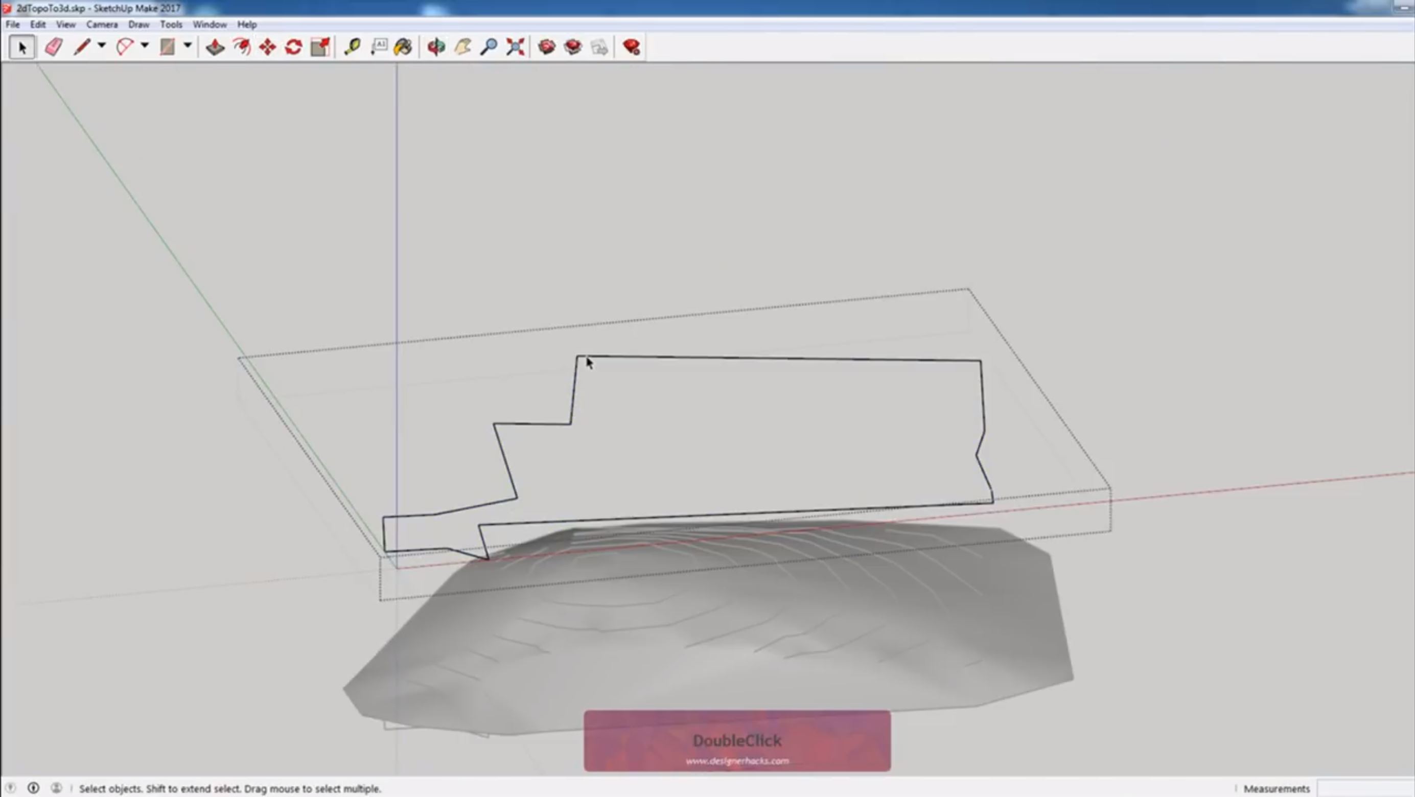 copy survey to 3D property line