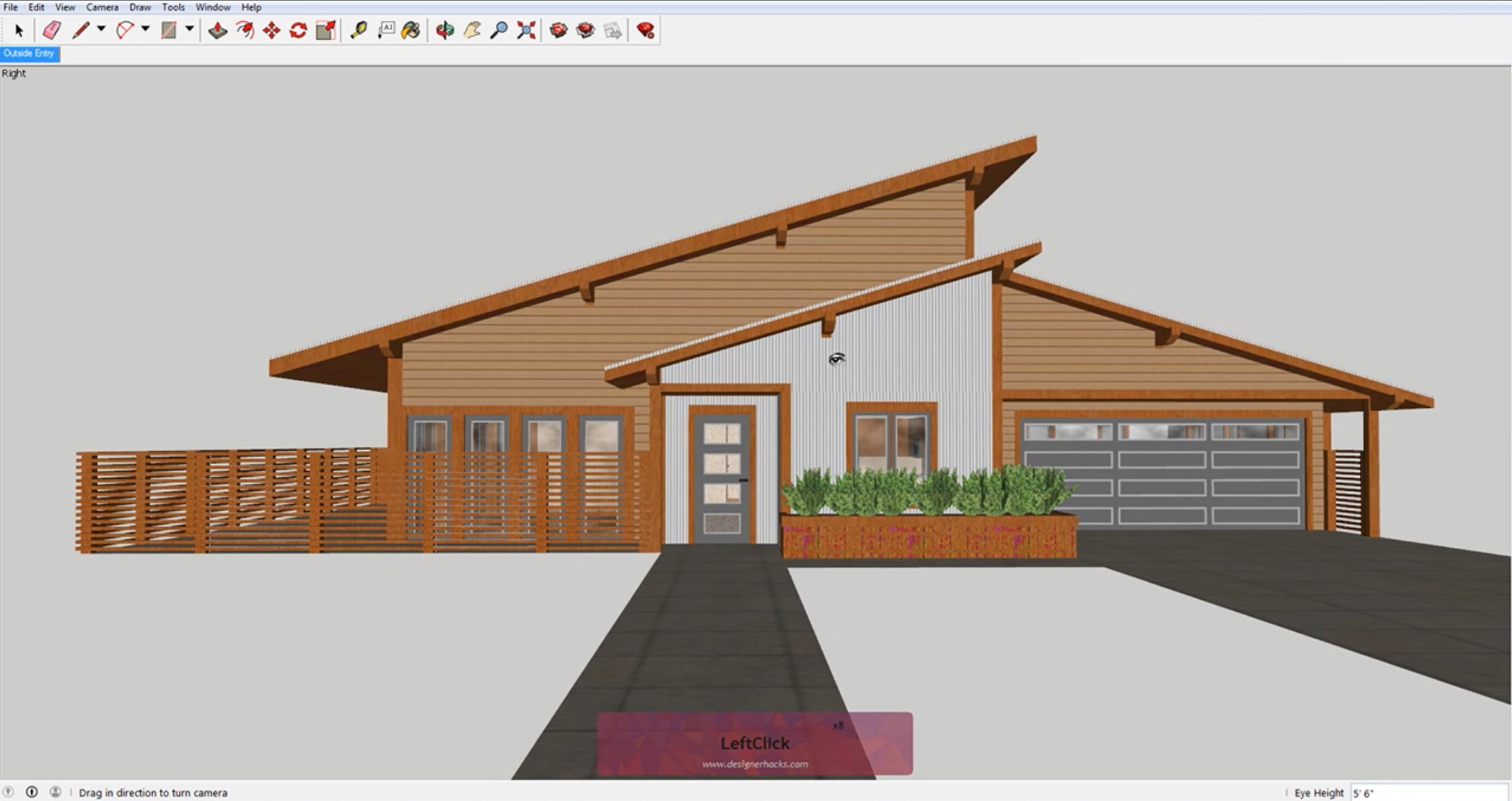 Sketchup сцена. Пособие по скетчапу.