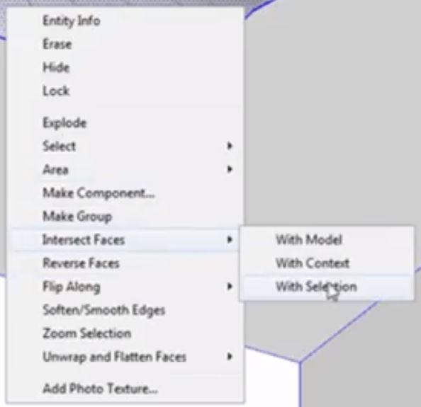 intersect faces of survey to 3D contours