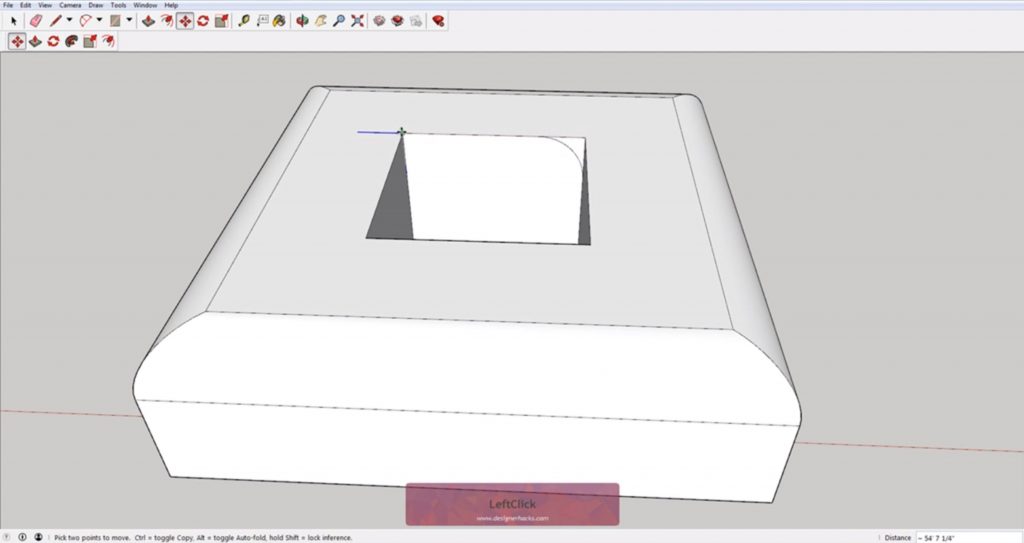 Moving profile for Sketchup follow me tool