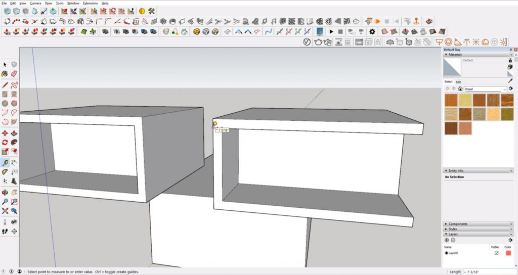 Refining measurements in Sketchup for architecture