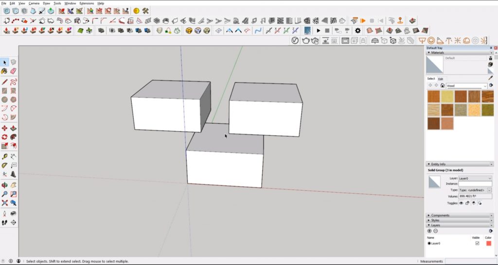 Massing in Sketchup for architecture