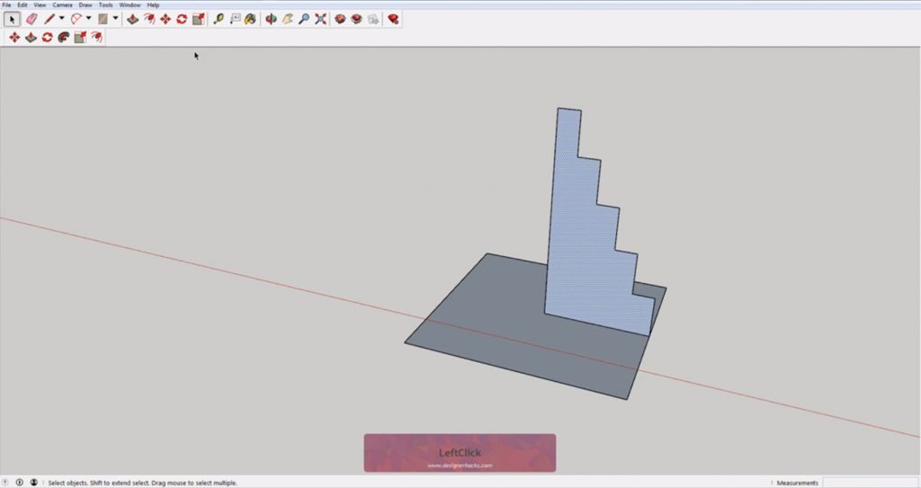 Stair profile for Sketchup follow me tool