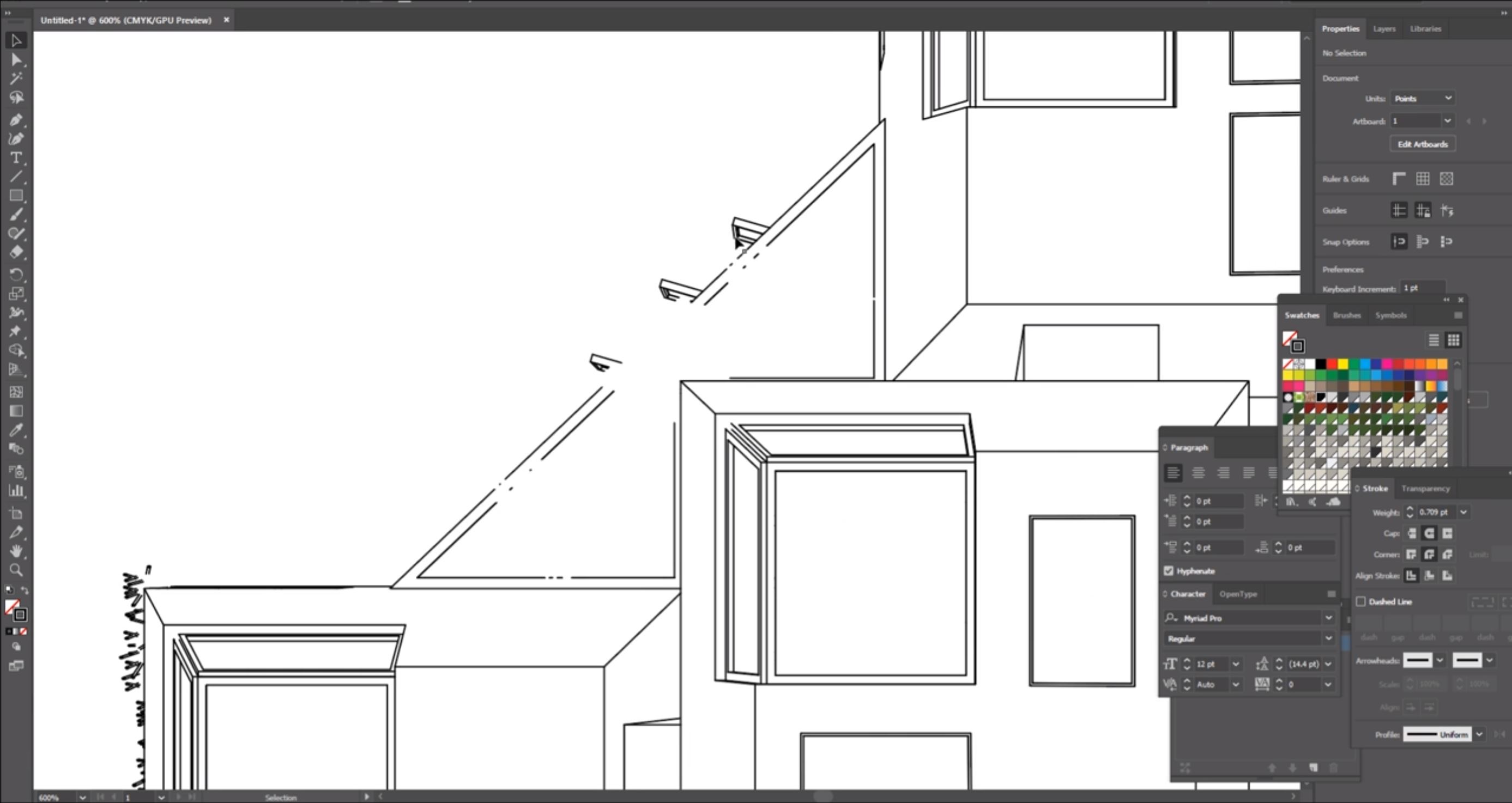 export a DWG in perspective