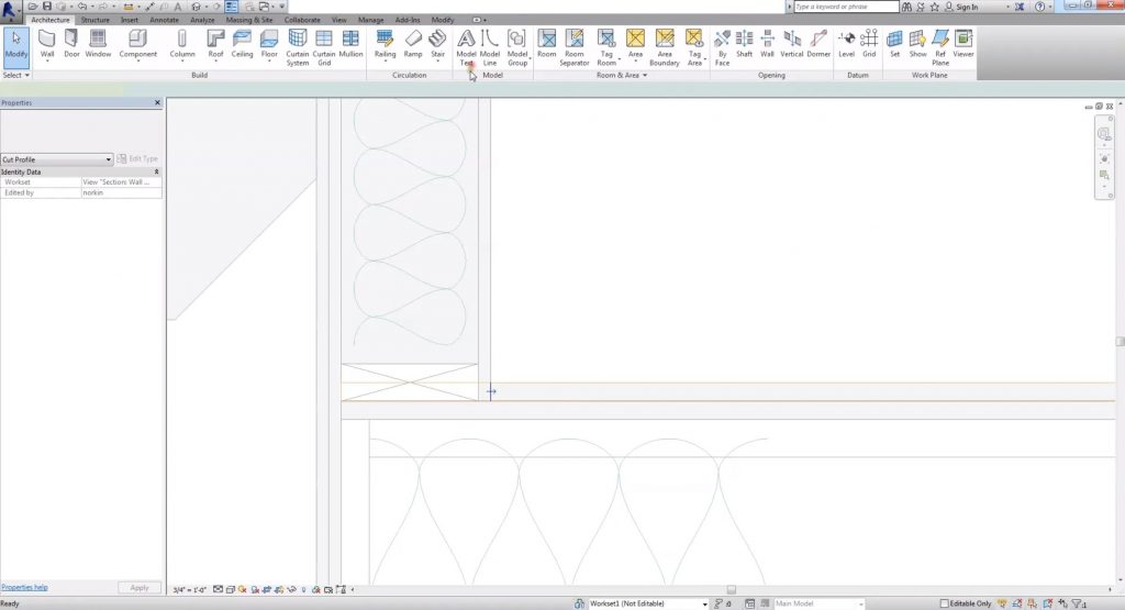 Revit shortcuts: cut profiles