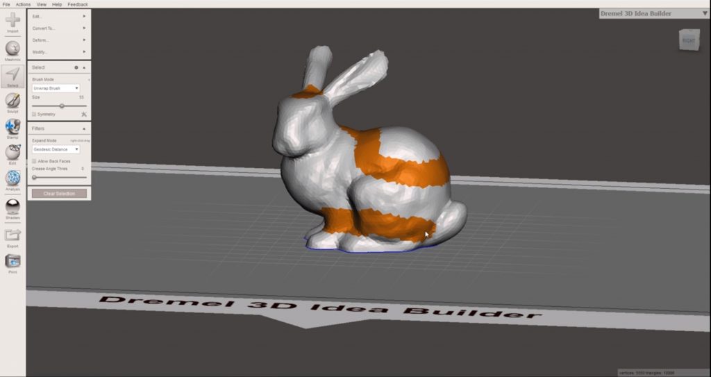 sculpt into model before creating supports for 3D printing