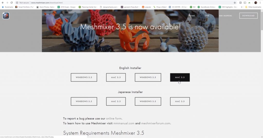 download Meshmixer to create supports for 3D printing