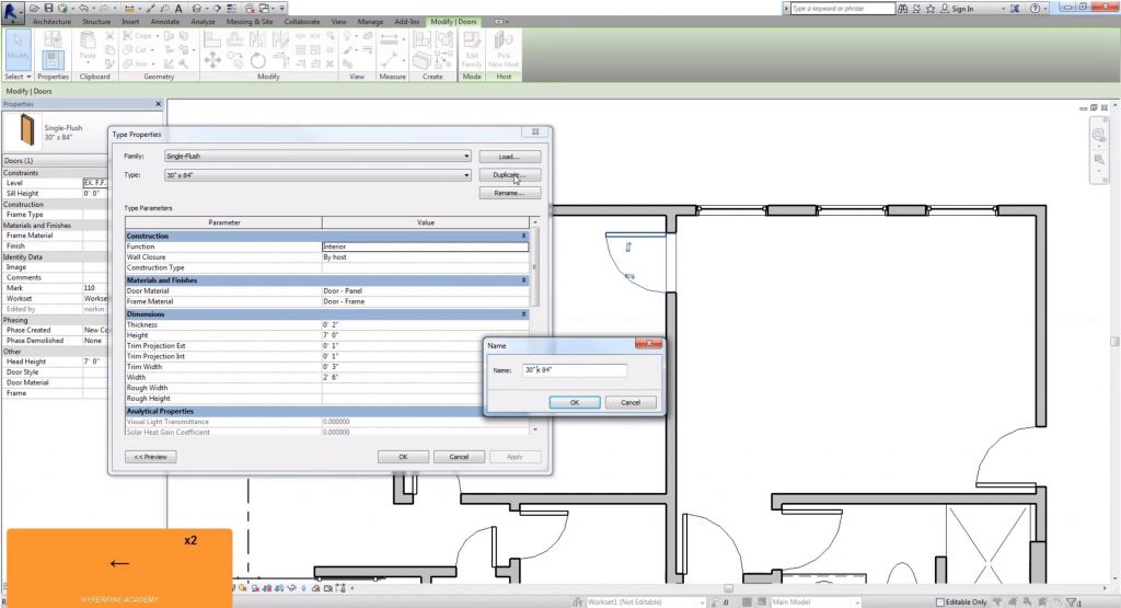 Revit параметры проекта