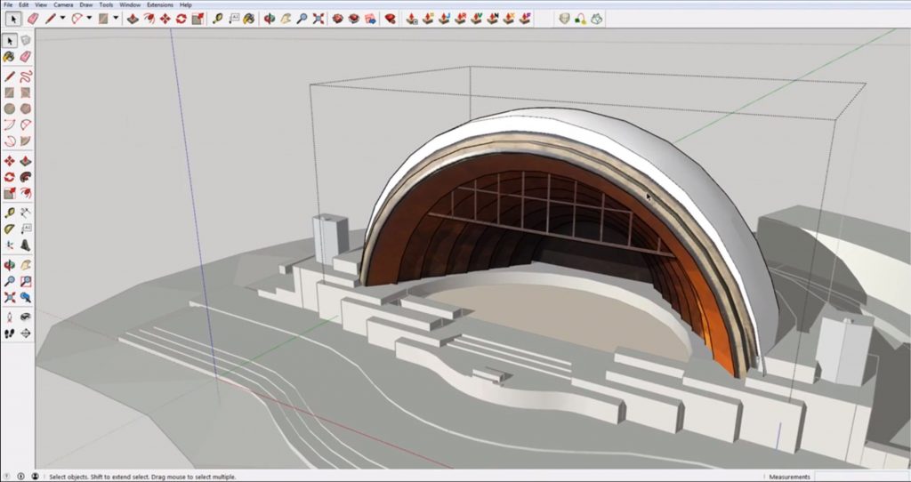 finished push/pull curved surfaces