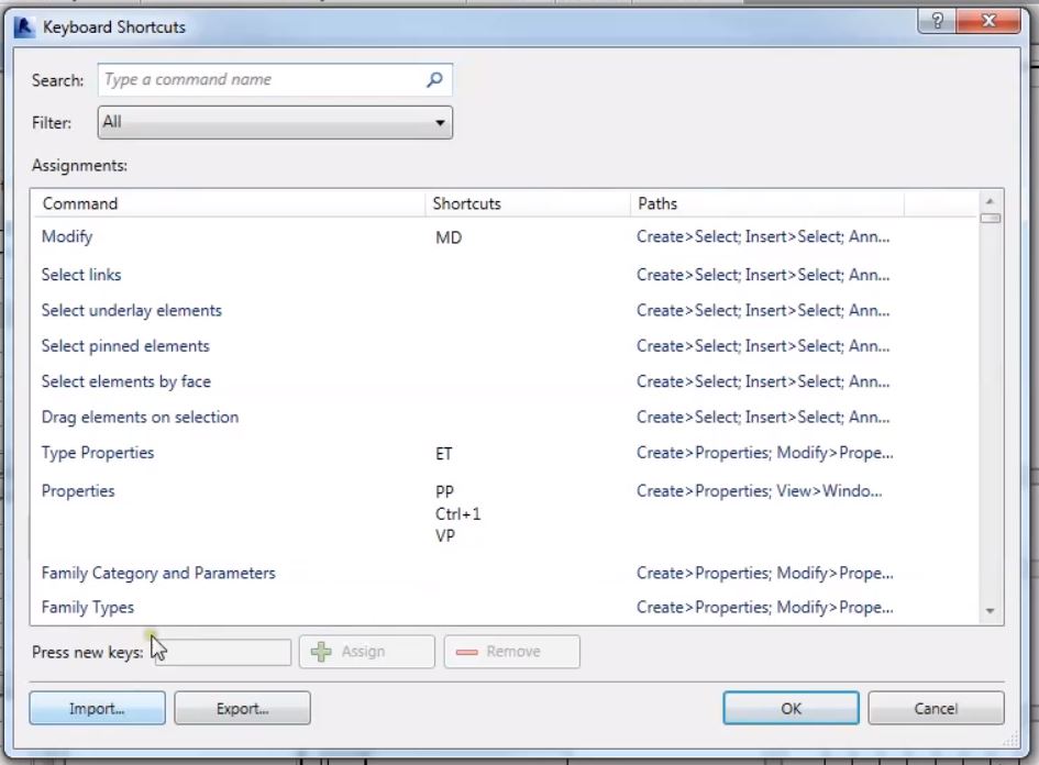 Revit Shortcuts Cheat Sheet