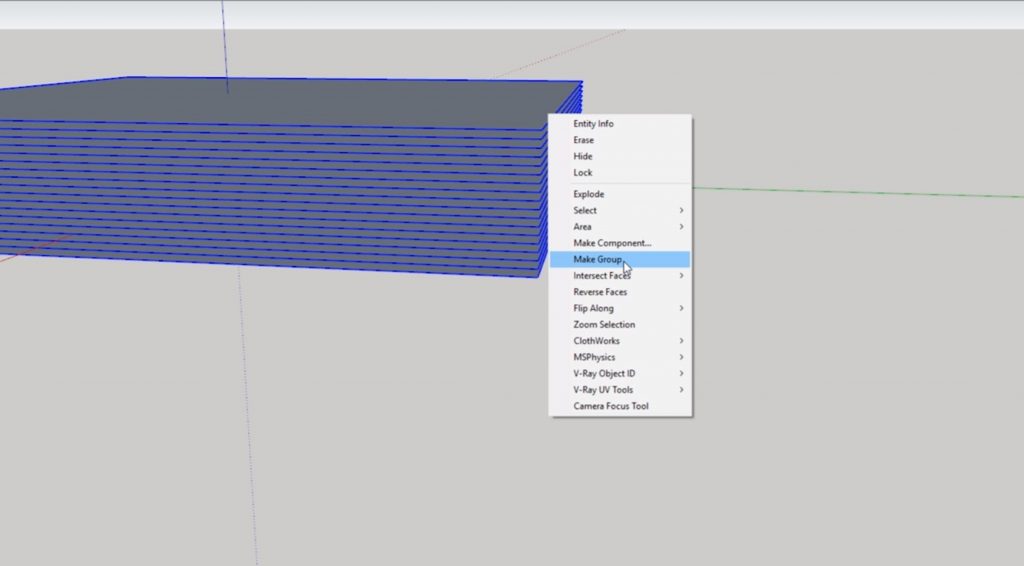 make group for contour map