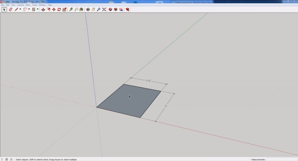 change units in Sketchup beginning measurements