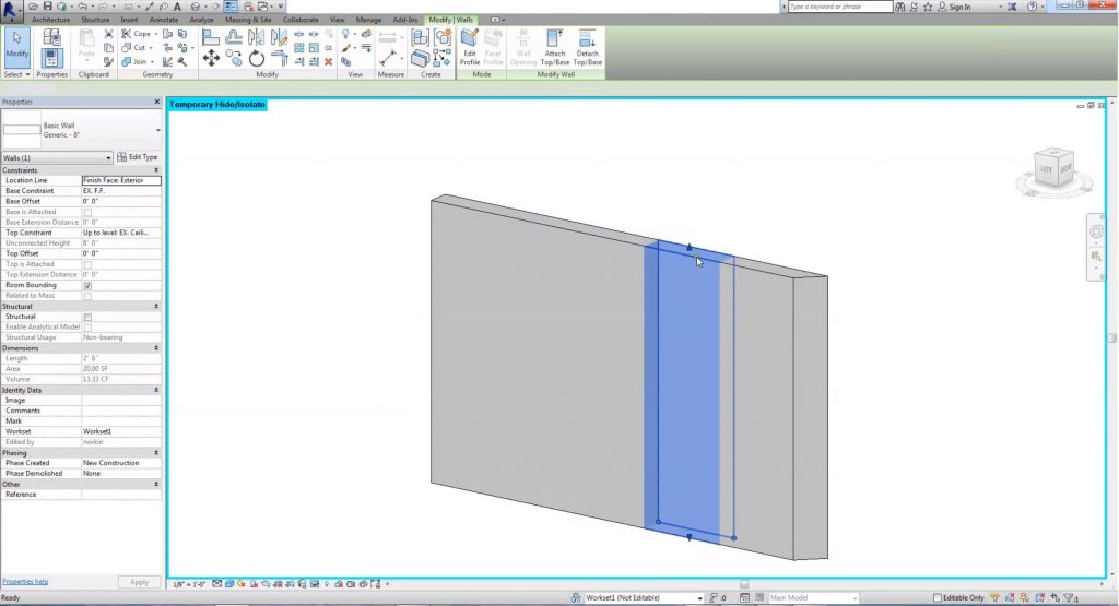 Revit shortcuts: split line