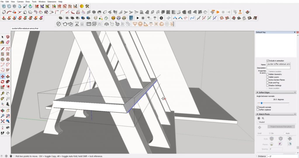 add second floor from concept to 3D