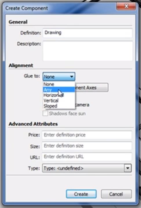 select any to align objects in Sketchup