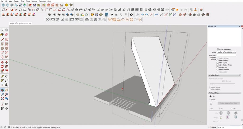 front support profile from concept to 3D