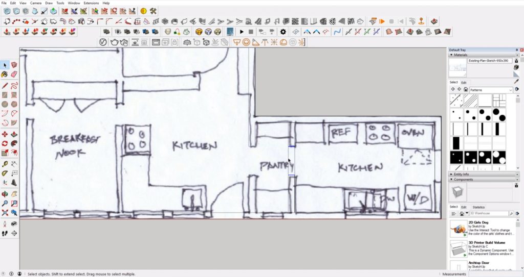 Linear Architectural Sketch Plan Of Four Bedroom Apartment Stock  Illustration - Download Image Now - iStock