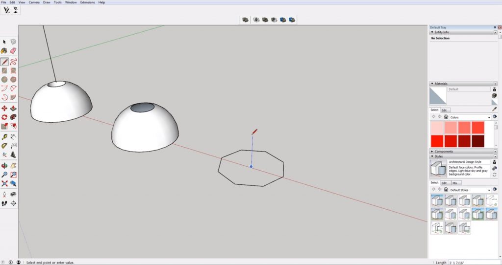 draw octagon for domes in Sketchup with multiple sides