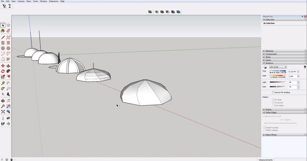 sketchup make a dome