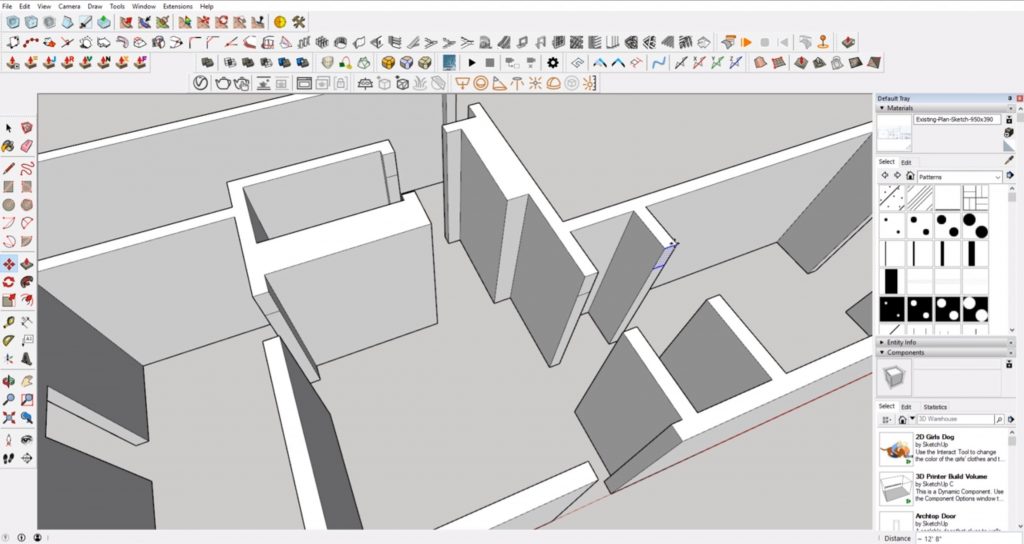 paste headers from floor plan to 3D