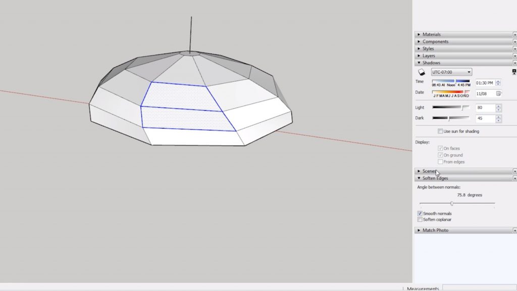 sketchup make face from lines