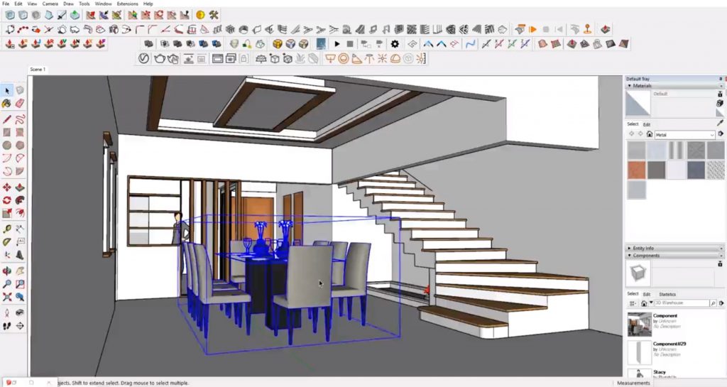 delete components to reduce Sketchup file size