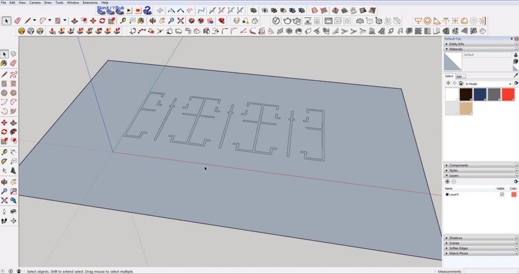 drape floor plan of DWG to 3D