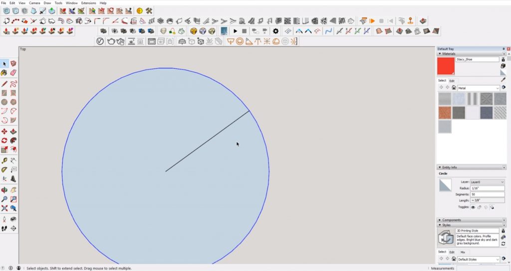 circle created without sketchup error