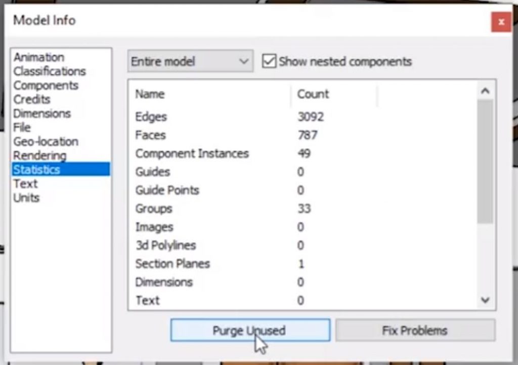 how to reduce the size of a model in ac3d