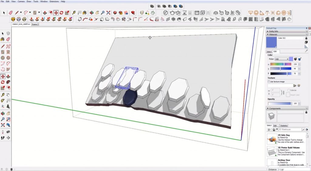 adding roof details to sketchup speed model