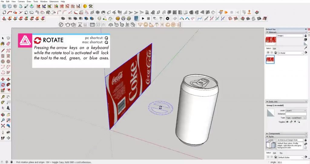 sketchup fill in curved surface