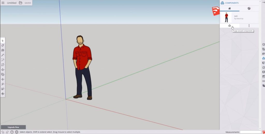 reduce Sketchup file size with web app