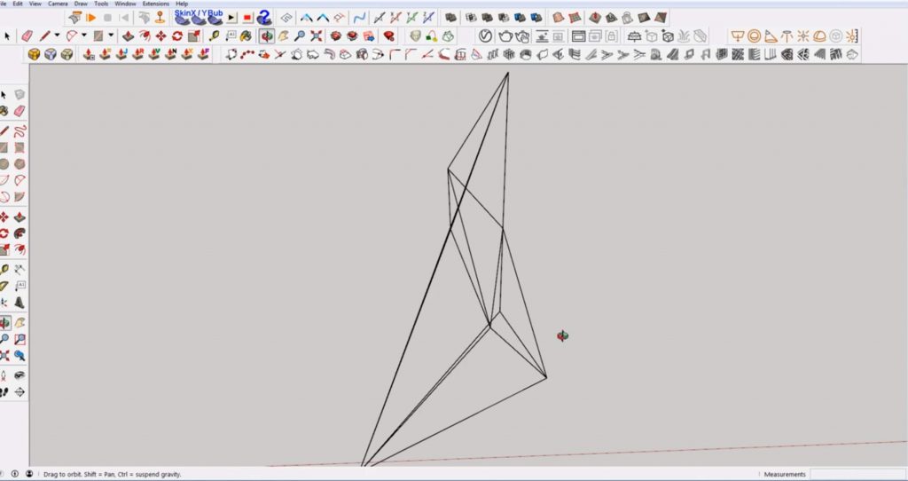 sketchup make face from lines