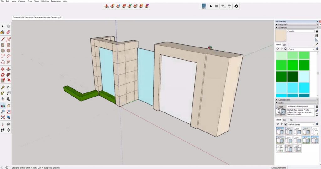 Lumion tutorial step 3: add glass