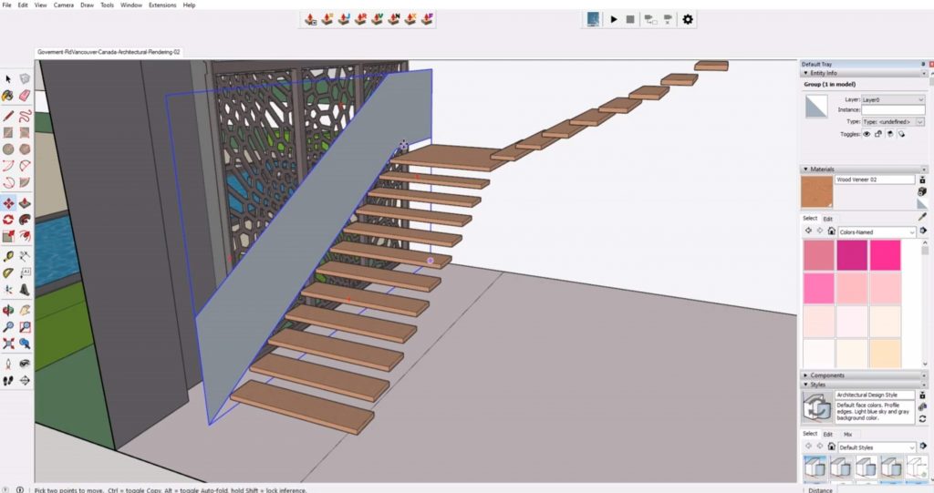 Lumion tutorial step 5: model staircase