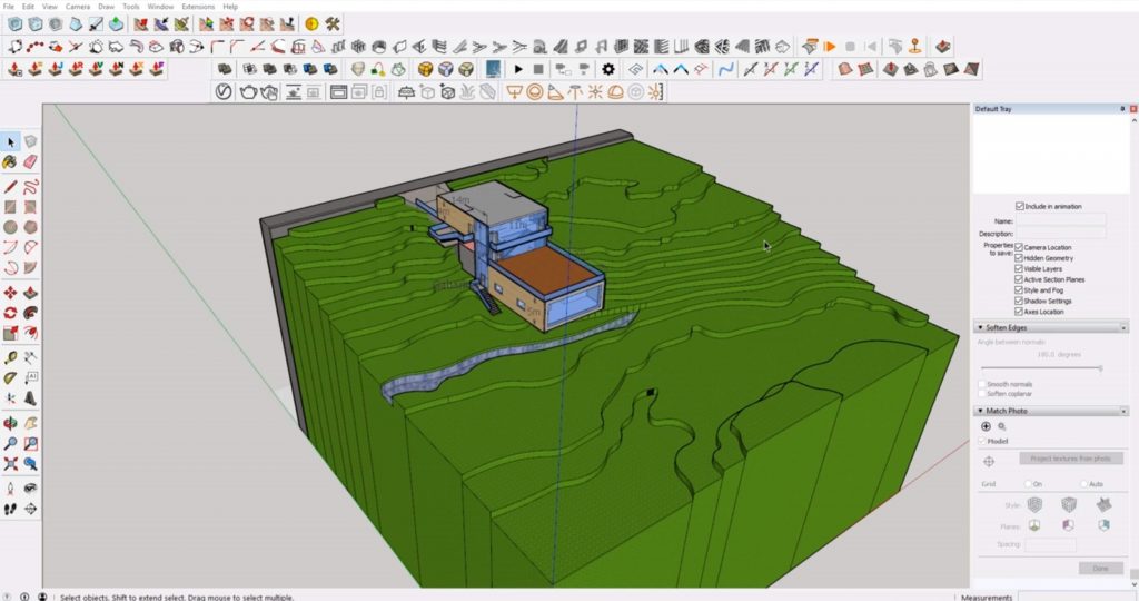 Sketchup Site model 1