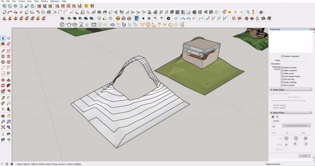 final Sketchup site topography