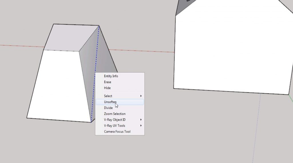 Sketchup for beginners: hidden lines