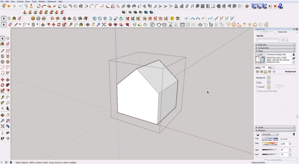 Sketchup for beginners: making a group