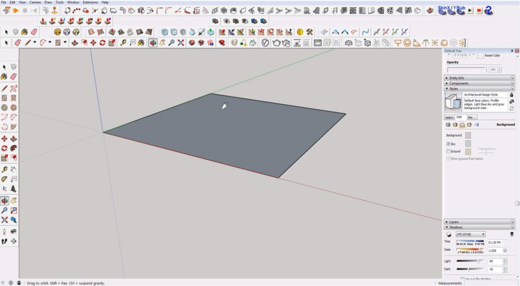 navigating Sketchup for beginners