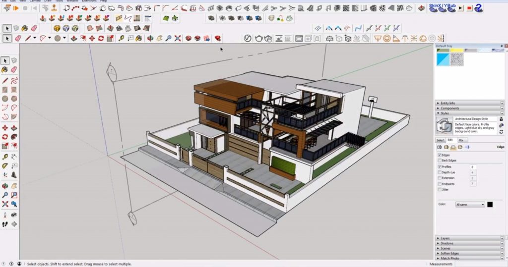 corrected clipping in Sketchup